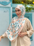 Mosaic in Afterglow | Satin Shawl