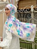 Mosaic in Moonlight | Satin Shawl
