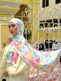 Mosaic in Daydream | Satin Shawl